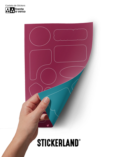 Cartela Personalizada Frente e verso - Formato A5