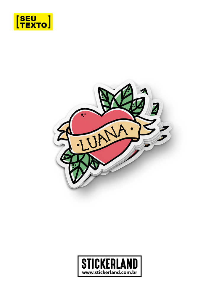 Sticker Coração Tattoo