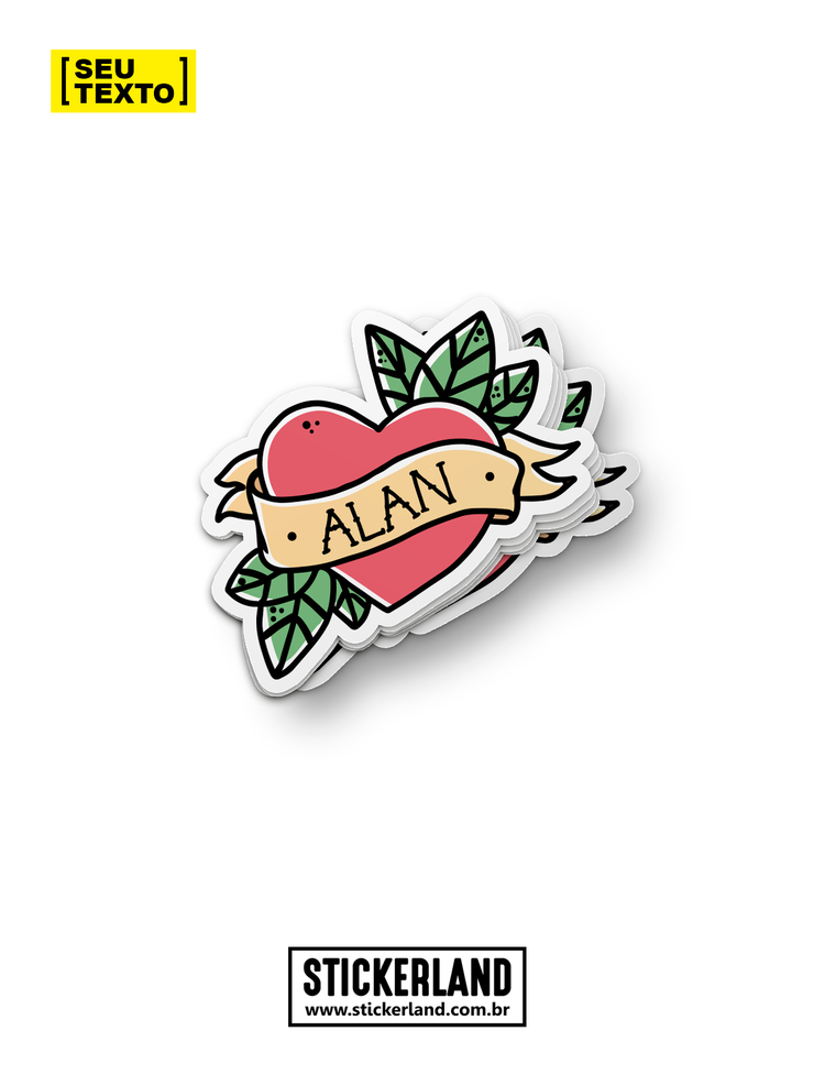 Sticker Coração Tattoo