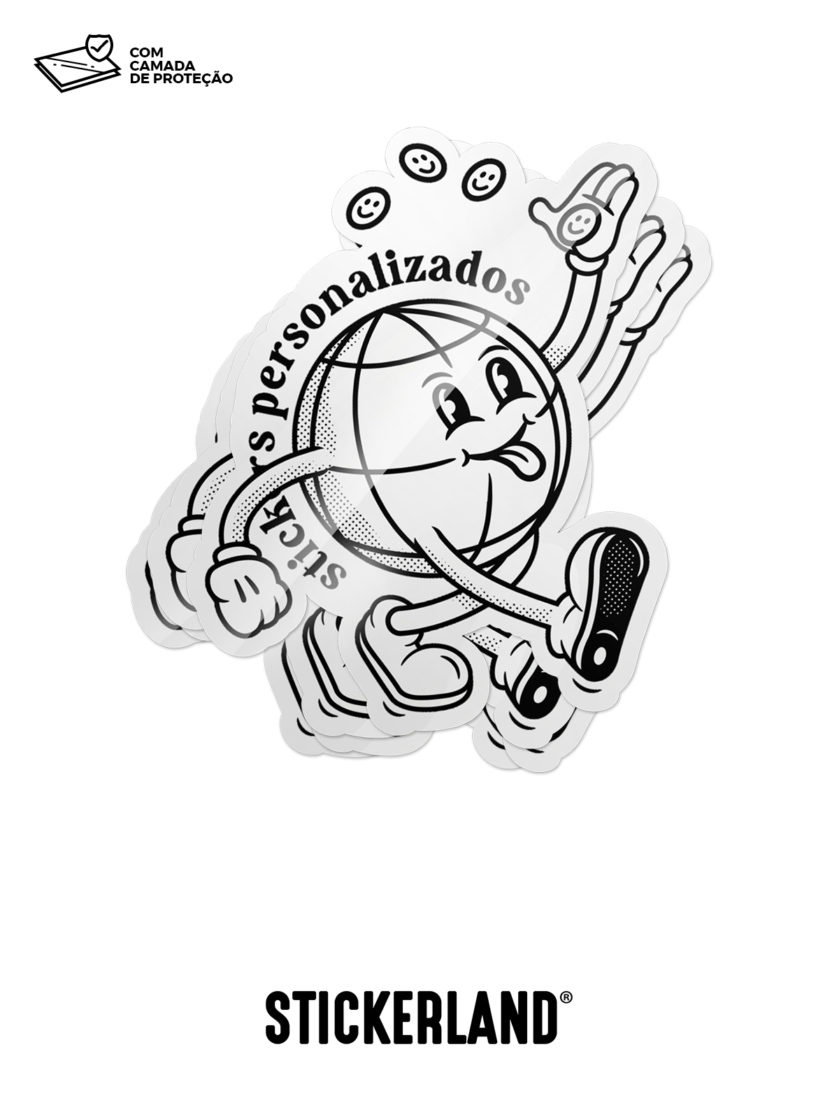 Stickers adesivos personalizados laminado brilho – Stickerland Adesivos