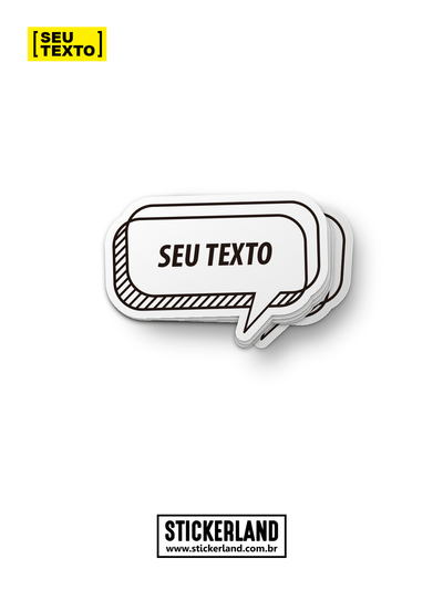 Sticker Balão Mensagem